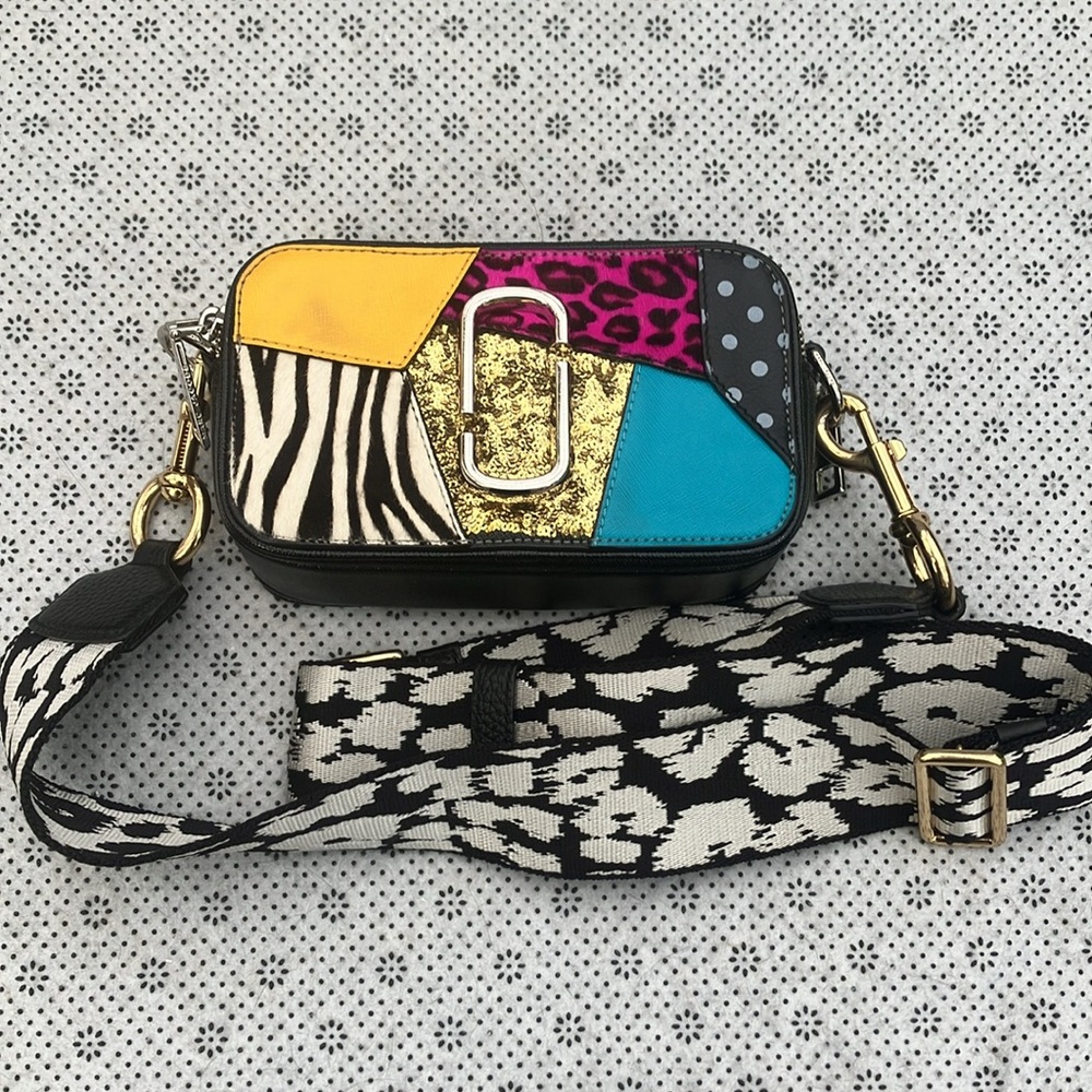 Marc Jacobs Punk Patchwork Snapshot Camera Crossbody Bag